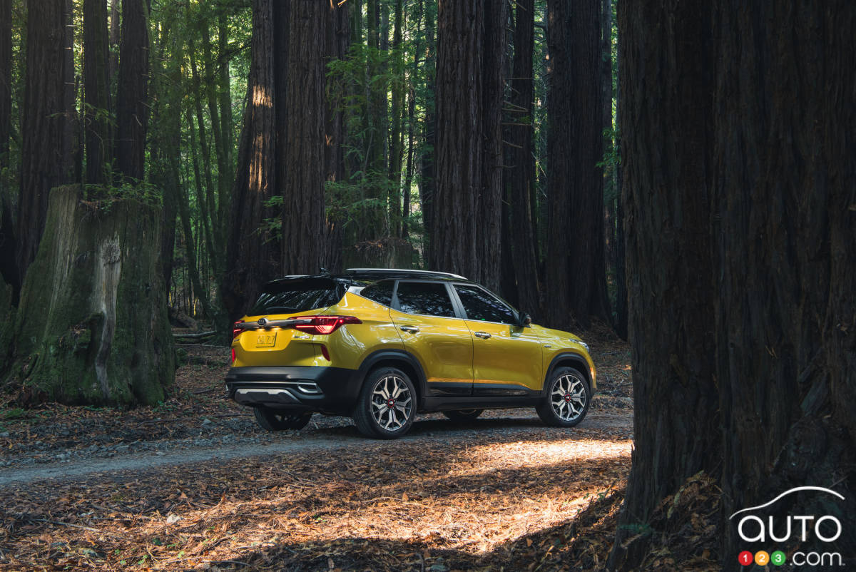 Kia Seltos 2021, trois quarts arrière